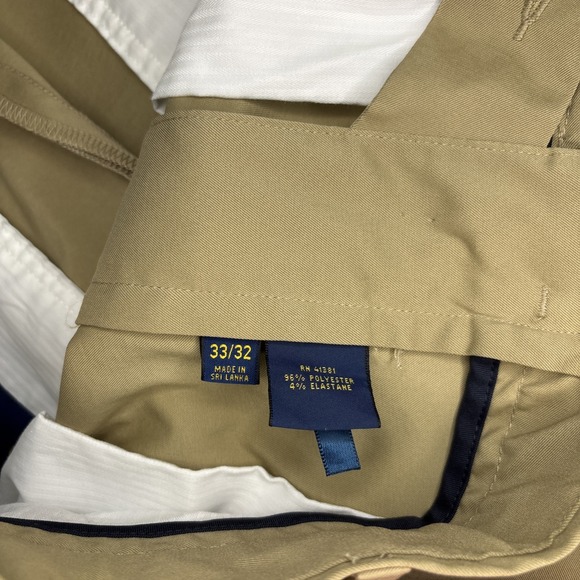 Polo Ralph Lauren Men's Performance Khaki Chinos 33x32 Stretch Classic Fit Pants - Picture 7 of 10